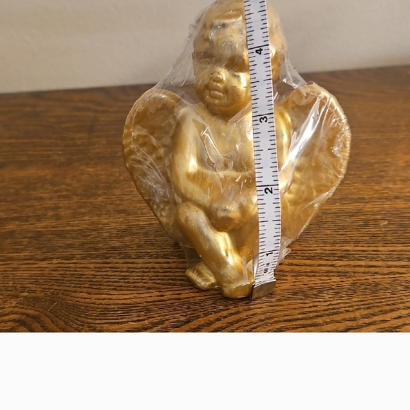 Boston Warehouse Golden Cherub Candle Sculpture.  New - Picture 4 of 4